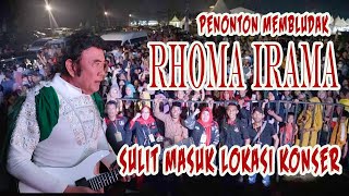 Penonton Membludak, RHOMA IRAMA sulit masuk lokasi konser