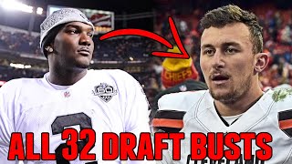 The WORST Draft Bust For All 32 NFL Teams