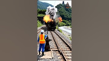 The manual track switch operator was startled after hearing an explosion while on duty