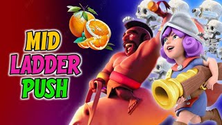 MID LADDER PUSH WITH 2.6 HOG CYCLE🍊 | CLASH ROYALE INDONESIA