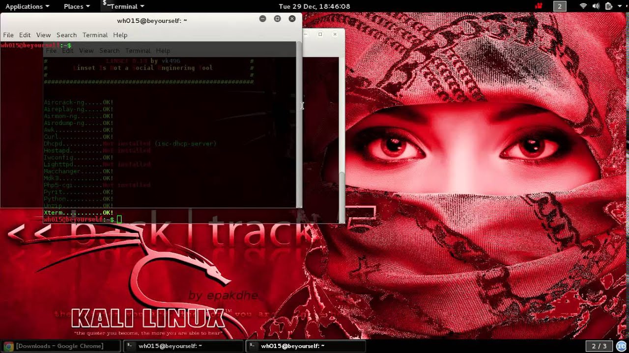 Kali Linux 2 ; Install Linset at Kali Sana