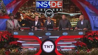 Inside The NBA (on TNT) 'Throwback' Full Episode – Chariots Of Backfire Race – 12/12/13