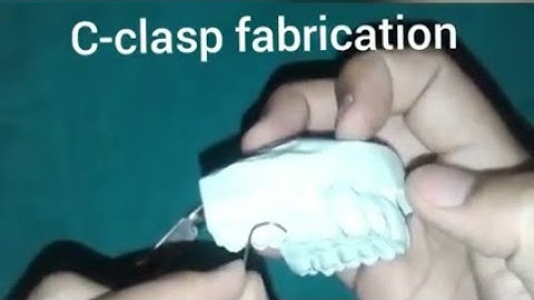 Fabrication of C-clasp | circumferential clasp by Dr. Rajni