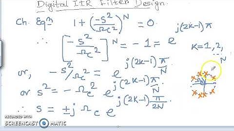 Butterworth Filter Design I---- Poles of Butterworth Filter (Analog)