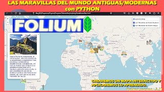 Mapa Interactivos de las 7 Maravillas del Mundo Antiguo y Moderno en Python con Folium screenshot 1