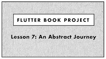 Flutter Book Project - Lesson 7