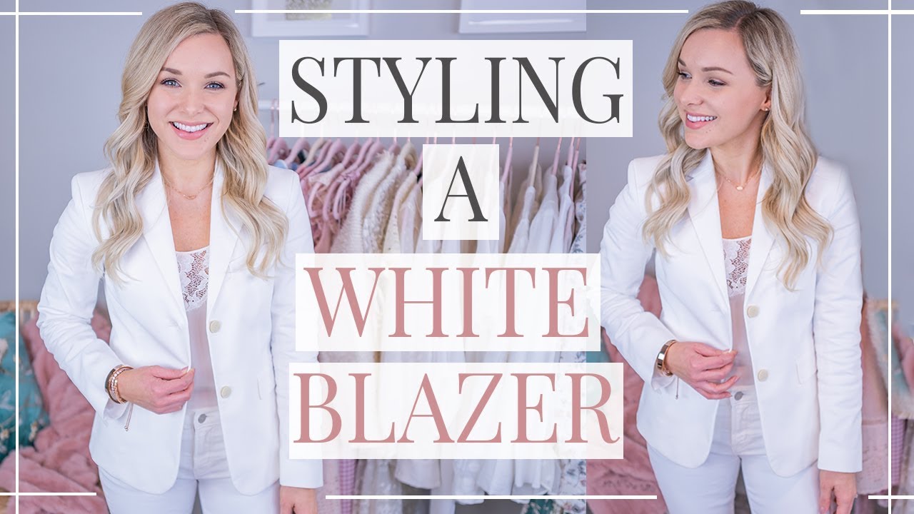 long white blazer outfit