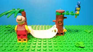 Grandmother at the rest / lego stop motion animation #shorts