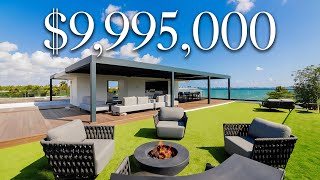 Inside a $9,995,000 MANSION in MIAMI with a Private Rooftop & 100ft Dock!