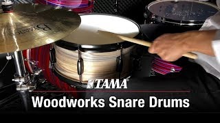 Tama WP1465BK-BOW Woodworks Snaredrum video