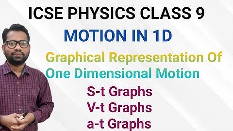ICSE PHYSICS CLASS 9 Chapter-2 Motion in 1D Unit-B Graphical Representation Of 1D