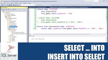 สอน SQL: การใช้ SELECT ... INTO และ INSERT INTO SELECT