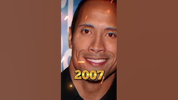 dwayne johnson evolution (2022 1972) #shorts #viral