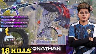 18 Kills 😱 | Jonathan Gaming New Full Agressive Gameplay/Shinobi Kami - Gun Skin Gameplay #jonathan