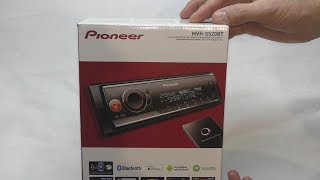 Pioneer MVH S520BT, распаковка, обзор, настройки, моё мнение об этом аппарате