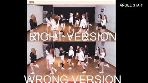 [PRISTIN WE WOO COMPARISON] RIGHT VERSION VS WRONG VERSION