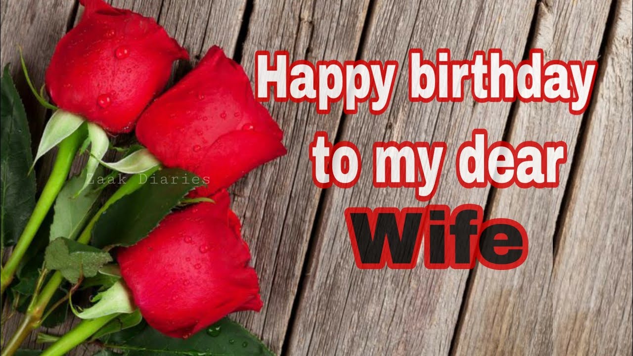 Birthday Wishes For Wife/Husband || Happy birthday Wishing Video ...