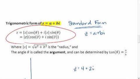 8.4 (2 of 4) Trigonometric Form of Complex Numbers.mp4
