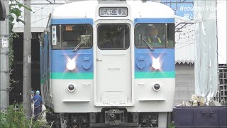 115系 S15編成 長野色 しなの鉄道工場出場・試運転！2020.7.9 屋代駅にて　  panasd 1824