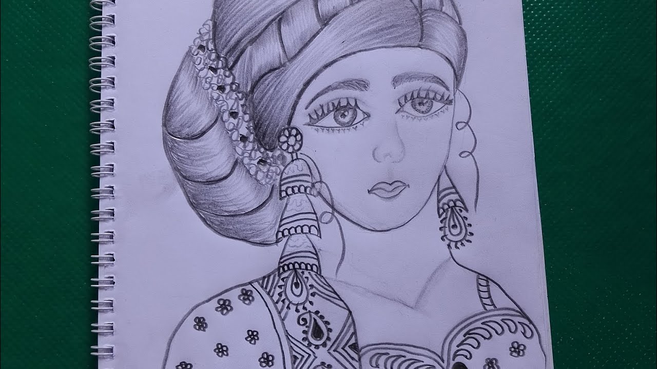 How to draw cute girl face 🤩।how to draw girl drawing tutorial art 