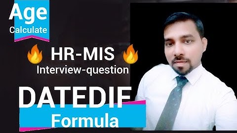 datedif formula in excel | Excel datedif Formula | How to use DATEDIF Formula in Excel | Datedif