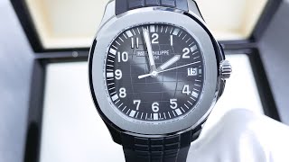 Patek Philippe Aquanaut Date Black Strap Stainless Steel 5167A-001 Review | WatchGuyNYC