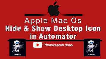 Tamil Tutorials || Hide and Show Desktop Icon with an Automator ||Mac Os|