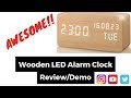 REVIEW AND DEMO OF A WOODEN DIGITAL ALARM CLOCK - LEERON REVIEW AND DEMO OF A WOODEN DIGITAL ALARM CLOCK - LEERON