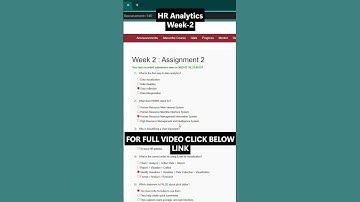 NPTEL HR Analytics Week 2 Assignment Answers | NOC25‑HS112 | IIT Roorkee & XLRI | Jul–Dec 2025