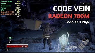 CODE VEIN on Ryzen 7 8845hs w/ Radeon 780M
