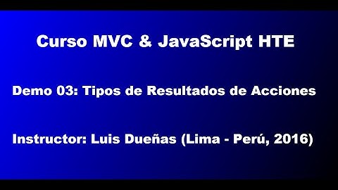 Curso MVC & JavaScript HTE - Demo 03