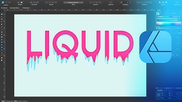 Liquid Melting Text Effect Affinity Designer Tutorial
