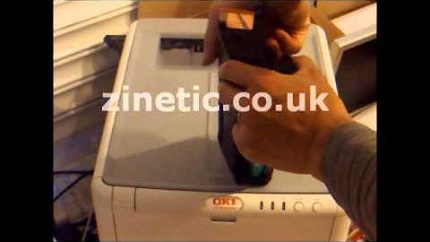 How to reset your OKI C3300 C3400 C3600 laser printers drum unit