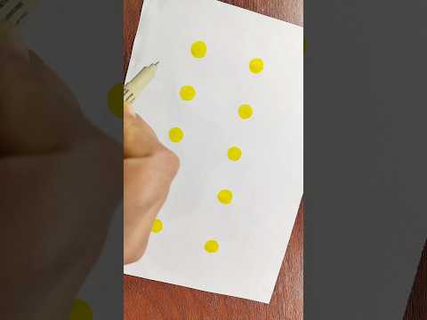 Yellow Drawing Challenge 💛 #shorts #drawing #arts #satisfying