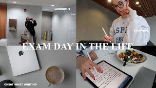 EXAM DAY IN THE LIFE: how I prep & study, workout, Oak & Fort haul