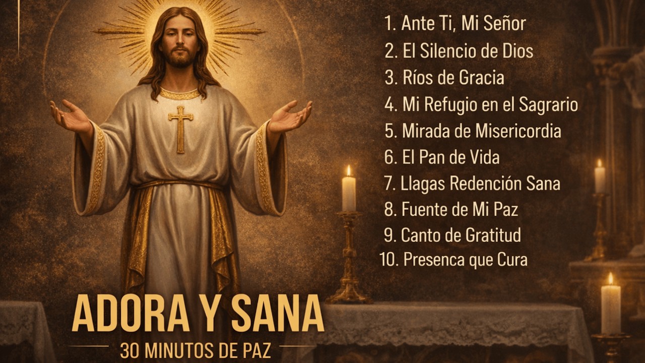 10 CANTOS DE ADORACIÓN Y SANACIÓN: Encuentra la paz ante el Santísimo Sacramento