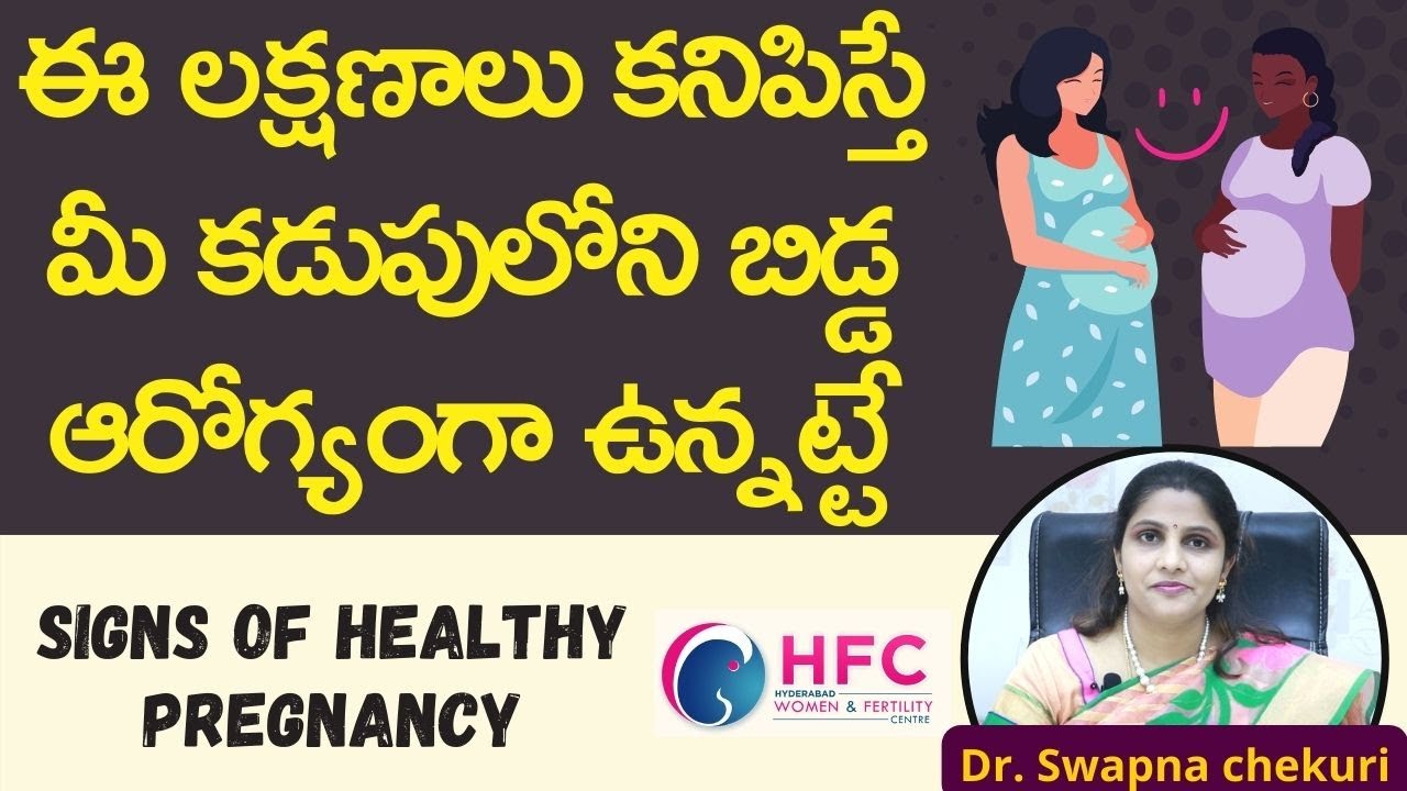 గర్భస్థ శిశువు ఆరోగ్యంగా ఉన్నట్టు తెలిపే సంకేతాలు || Signs of Healthy Pregnancy || HFC