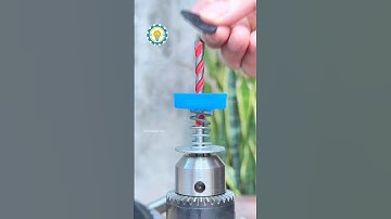 Practical DIY Tools Idea – Bottle Cap Dust Catcher for Drilling! #shorts