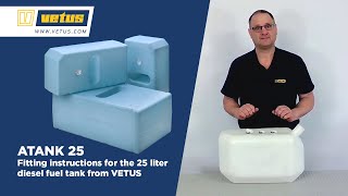 FTANK 25 fitting instructions for the 25 liter diesel fuel tank from VETUS