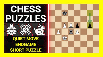 Chess Puzzles to Practice. Themes: Quiet move, Endgame, Short puzzle. Learn Chess