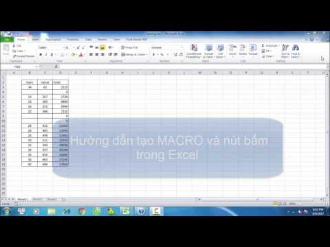 Video: Cách Tạo Một Nút Trong Excel