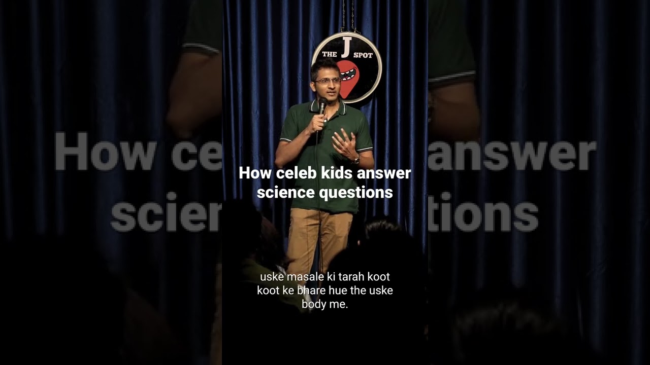 How celebrity kids answer science questions- Stand up comedy | Leroy Mathew