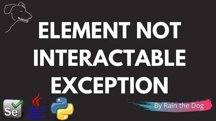 Selenium Element Not Interactable Exception with Python & Java Code Examples | Selenium Exceptions