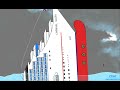 Sinking the MS Carnival Glory ship in the Floating Sandbox simulator