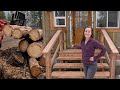 Couple Builds Stunning Front Porch Built With Milled Lumber From Own Land