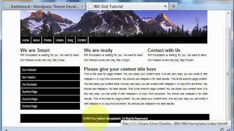 HTML to wordpress theme part one