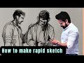 How to do rapid sketches fast sketch kaise kare  drawing kaise kare rapid sketch pencilwala