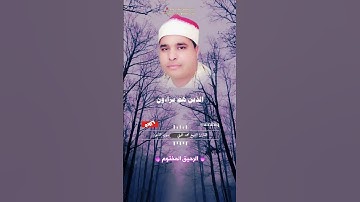 فويل للمصلين الذين هم عن صلاتهم ساهون - القارئ الشيخ محمد الليثي