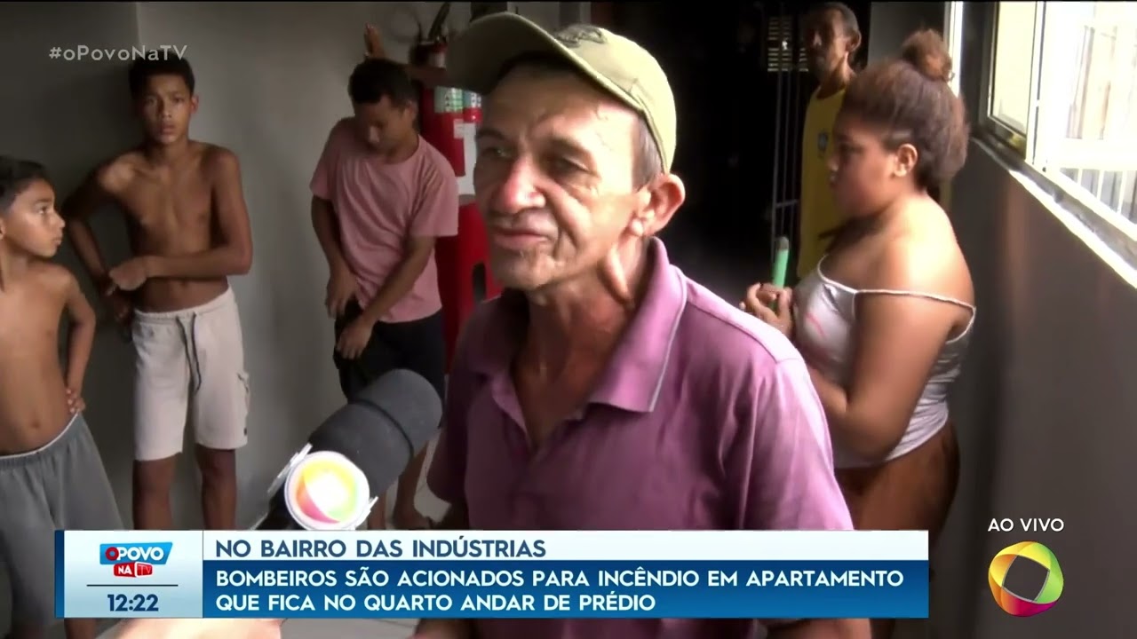 Bombeiros são acionados para incêndio em apartamento que fica no 4º andar de prédio - O Povo na TV