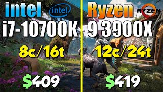 intel i7-10700K vs. Ryzen 9 3900X | Test in 8 Games